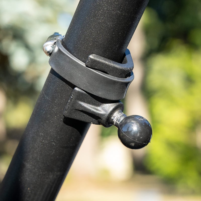 RAM Mounts RAM-B-108BU Strap Hose Clamp Ball Base with B Size 1" Ball for Rails 1" to 2.1" in Diameter - Image 2